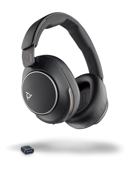 POLY Cuffie Voyager Surround 80 UC con connettore USB-C + adattatore USB-C/A
