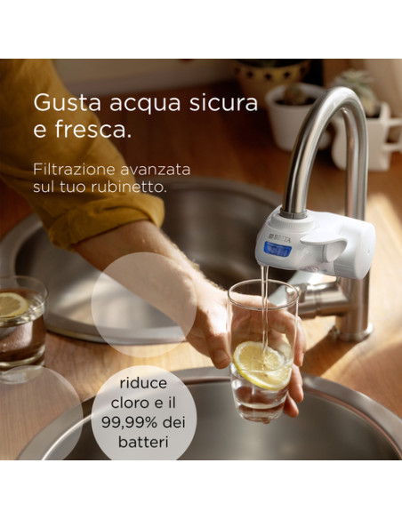 Brita filtro di ricambio ON TAP V-MF, 1 filtro (600L) - per acqua priva di batteri al 99,99% & gusto migliore