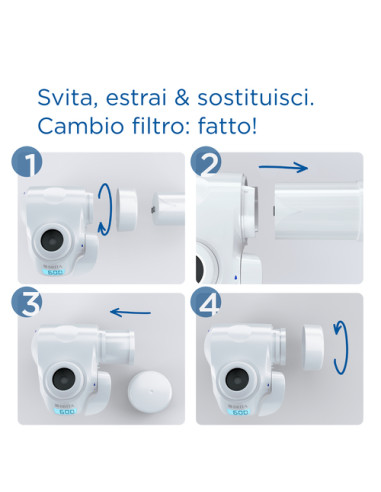 Brita filtro di ricambio ON TAP V-MF, 1 filtro (600L) - per acqua priva di batteri al 99,99% & gusto migliore