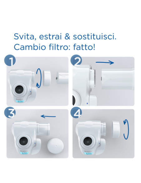 Brita filtro di ricambio ON TAP V-MF, 1 filtro (600L) - per acqua priva di batteri al 99,99% & gusto migliore