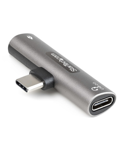 StarTech.com Adattatore USB C di ricarica e audio - Alimentatore USB-C con porta USB-C Audio per cuffie - Caricabatterie USB Typ