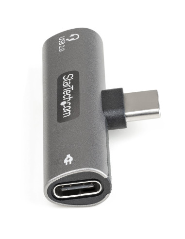 StarTech.com Adattatore USB C di ricarica e audio - Alimentatore USB-C con porta USB-C Audio per cuffie - Caricabatterie USB Typ