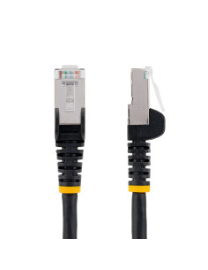 StarTech.com Cavo Ethernet CAT 6a - 1m - Nero - Cavo di rete LAN Low Smoke Zero Halogen (LSZH) - 10GbE 500MHz 100W PoE++ - Filo/ 2