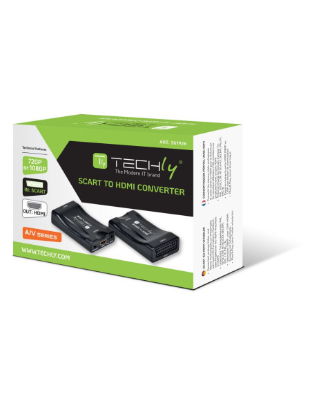 Techly IDATA SCART-HDMI3 convertitore video 1920 x 1080 Pixel