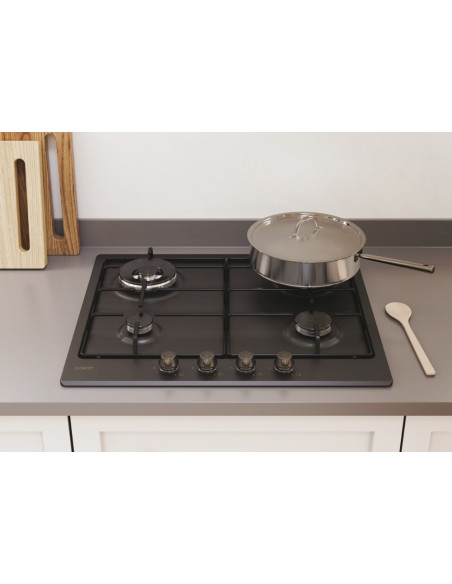 Candy Classic CHW6BR4WGTGH Antracite Da incasso 59 cm Gas 4 Fornello(i)