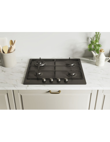 Candy Classic CHW6BR4WGTGH Antracite Da incasso 59 cm Gas 4 Fornello(i)