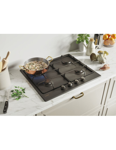 Candy Classic CHW6BR4WGTGH Antracite Da incasso 59 cm Gas 4 Fornello(i)