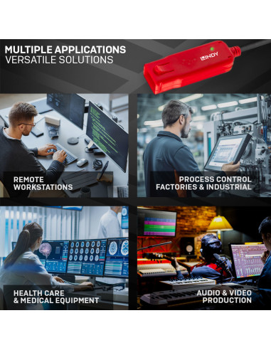 Lindy 42780 adattatore e invertitore Nero