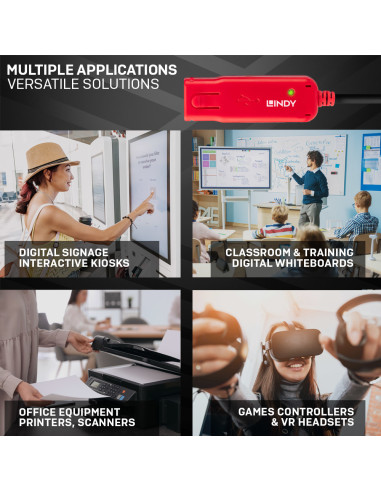 Lindy 42780 adattatore e invertitore Nero