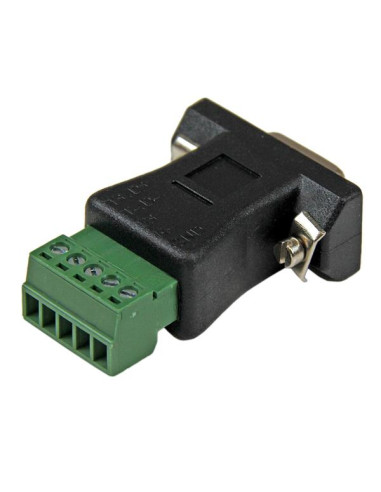 StarTech.com RS422 RS485 Serial DB9 - Terminal Block Adapter Nero
