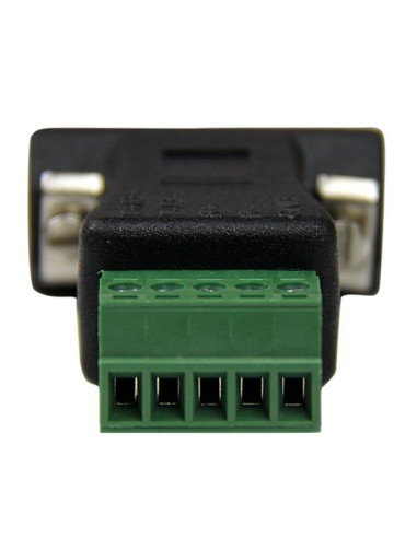 StarTech.com RS422 RS485 Serial DB9 - Terminal Block Adapter Nero