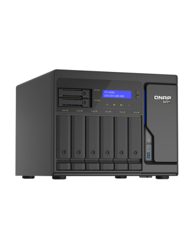 QNAP TS-h886 NAS Tower Intel® Xeon® D D-1602 8 GB DDR4 0 TB QuTS hero Nero