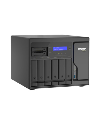 QNAP TS-h886 NAS Tower Intel® Xeon® D D-1602 8 GB DDR4 0 TB QuTS hero Nero