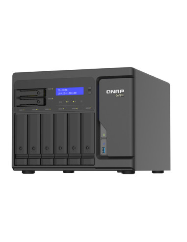 QNAP TS-h886 NAS Tower Intel® Xeon® D D-1602 8 GB DDR4 0 TB QuTS hero Nero