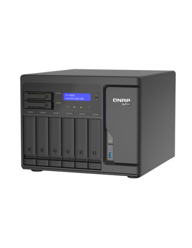 QNAP TS-h886 NAS Tower Intel® Xeon® D D-1602 8 GB DDR4 0 TB QuTS hero Nero