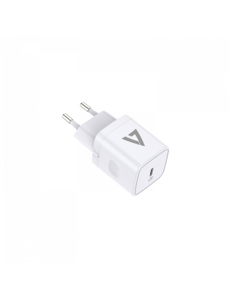 V7 ACUSBC20WPD-BDL-1E Caricabatterie per dispositivi mobili Universale Bianco AC Ricarica rapida Interno