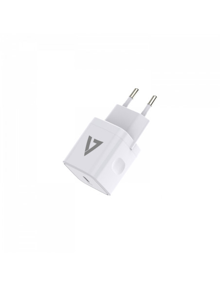 V7 ACUSBC20WPD-BDL-1E Caricabatterie per dispositivi mobili Universale Bianco AC Ricarica rapida Interno