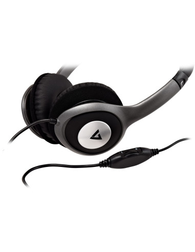 V7 HA520-2EP cuffia e auricolare Cuffie Cablato A Padiglione MUSICA Nero, Argento