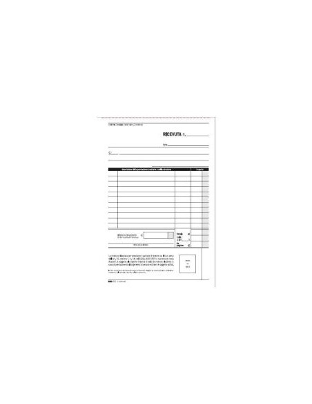 CF10BLOCCO RICEVUTA SANITAR 50X2RIC