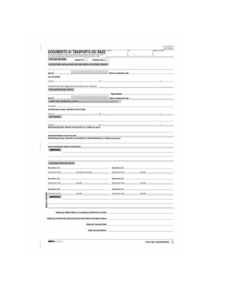 CF10BLOCCO DOC. TRASPORTO RAEE 24X4