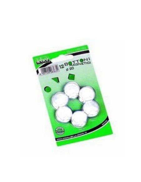 CF12 BOTTONI MAGN.20 BIANCO MM BLIS