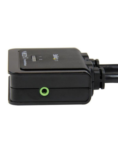 StarTech.com Switch KVM cavo HDMI USB 2 porte con audio e switch remoto – Alimentazione USB