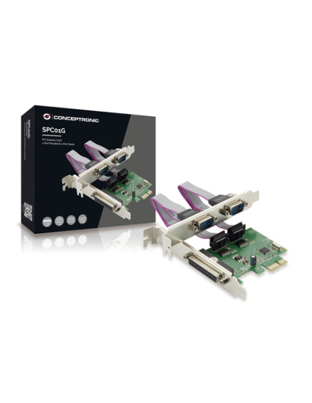 Conceptronic SPC01G scheda di interfaccia e adattatore Interno Parallelo, RS-232