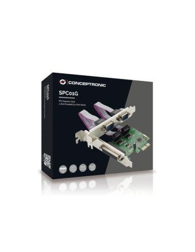 Conceptronic SPC01G scheda di interfaccia e adattatore Interno Parallelo, RS-232