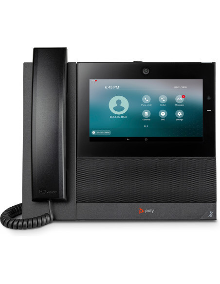 POLY Telefono multimediale aziendale CCX 700 con Open SIP e abilitato per PoE