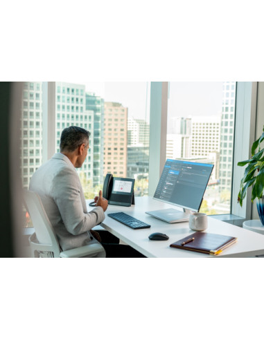 POLY Telefono multimediale aziendale CCX 700 con Open SIP e abilitato per PoE