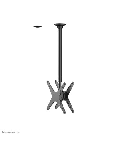 Neomounts FPMA-C340DBLACK Supporto a soffitto per doppio monitor/TV 32-75" - alt. 106-156 cm