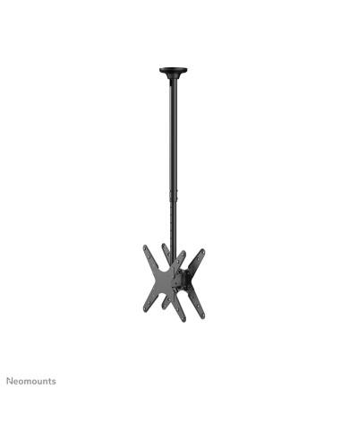 Neomounts FPMA-C340DBLACK Supporto a soffitto per doppio monitor/TV 32-75" - alt. 106-156 cm