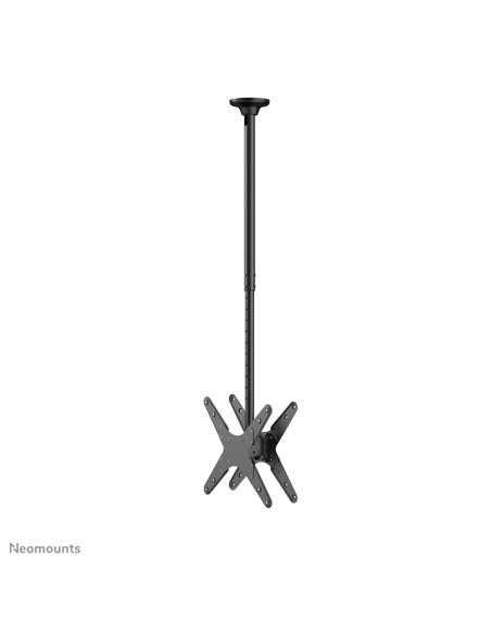 Neomounts FPMA-C340DBLACK Supporto a soffitto per doppio monitor/TV 32-75" - alt. 106-156 cm