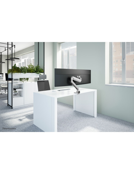 Neomounts NM-D775SILVERPLUS Braccio per monitor 10-49" - molla a gas - Topfix - 180°-stop
