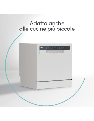 Candy RapidÓ CP 6E51LW Libera installazione 6 coperti E