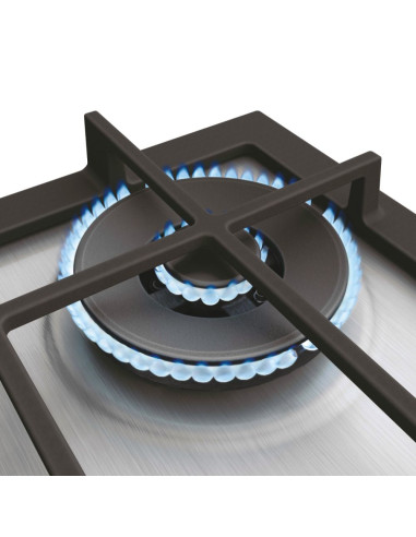 Haier Series 4 HAHG6BR4XH Acciaio inox Da incasso 59.5 cm Gas 4 Fornello(i)