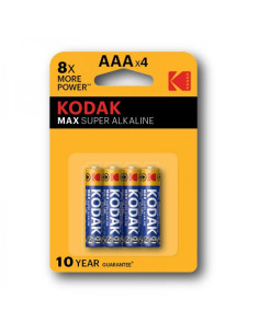 BATTERIA AAA 1,5V LR3 KODAK MAX ALCALINE 4PZ