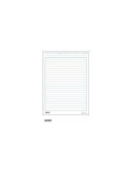 CF100 SCHEDE RIGATE BLU 24X17
