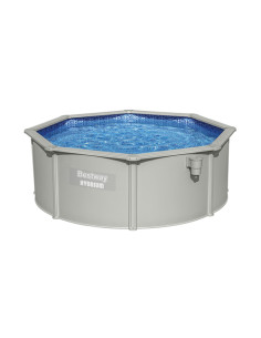Bestway Hydrium 56574 piscina fuori terra Piscina con bordi Piscina rotonda 10990 L Blu, Grigio