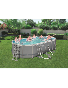 Bestway Levant Piscina power steel ovale, cm. 549x274x122