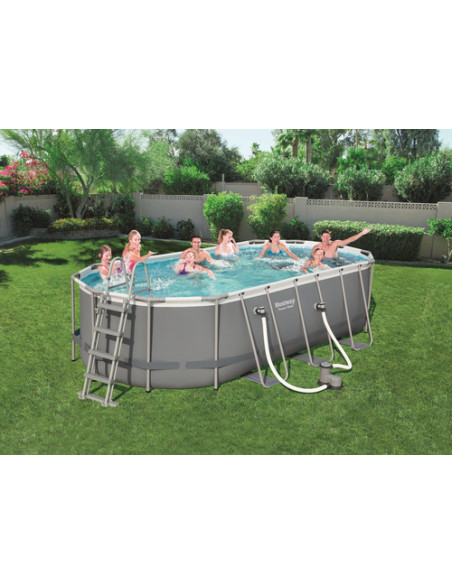 Bestway Levant Piscina power steel ovale, cm. 549x274x122