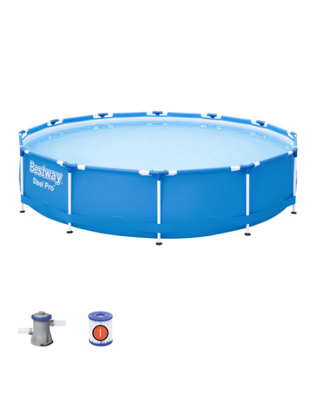 Bestway Steel Pro 56681 piscina fuori terra Piscina con bordi Piscina rotonda 6473 L Blu