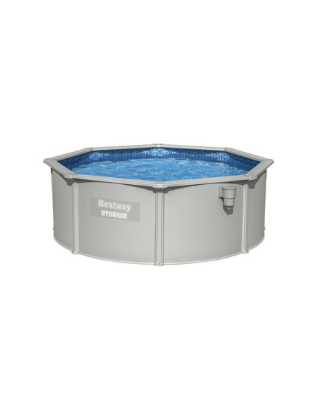 Bestway Hydrium 56574 piscina fuori terra Piscina con bordi Piscina rotonda 10990 L Blu, Grigio