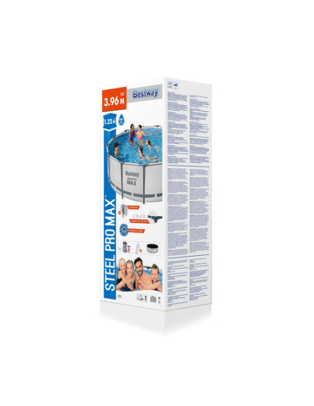 Bestway Steel Pro 5618W piscina fuori terra Piscina con bordi Piscina rotonda Bianco