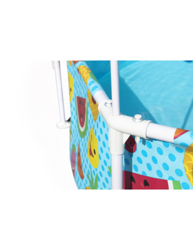 Bestway Steel Pro 56432 piscina fuori terra Piscina con bordi Piscina rotonda 1688 L Arancione, Giallo