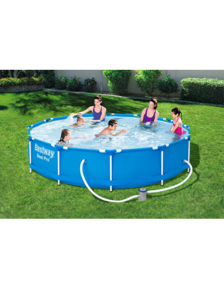 Bestway Steel Pro 56681 piscina fuori terra Piscina con bordi Piscina rotonda 6473 L Blu
