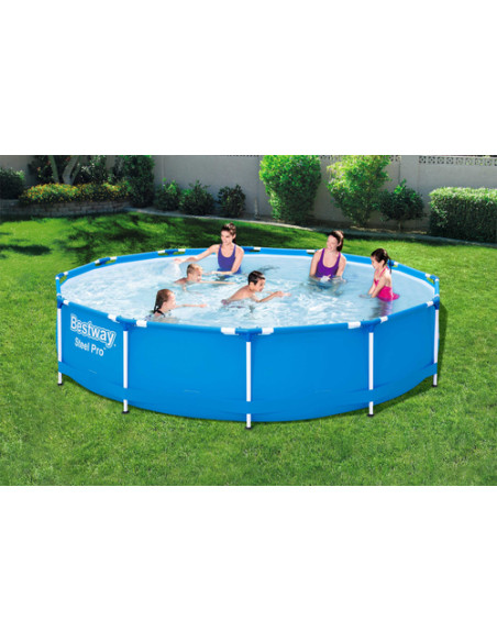 Bestway Steel Pro 56681 piscina fuori terra Piscina con bordi Piscina rotonda 6473 L Blu