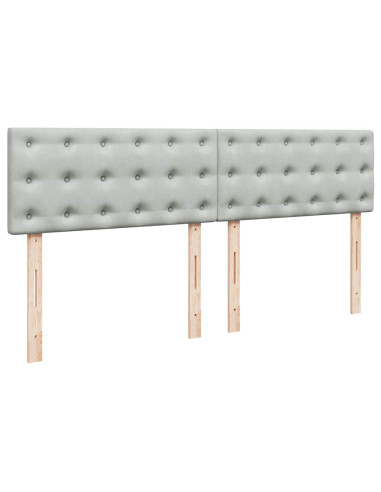 Struttura Letto Pouf con Materasso 160x200 cm in Velluto