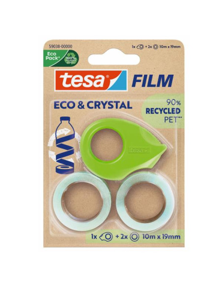 TESAFILM ECO CRYSTAL 10X19+MINIDISP