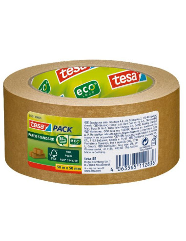 CF6 TESAPACK PAPER ECOLOGO 50X50MM